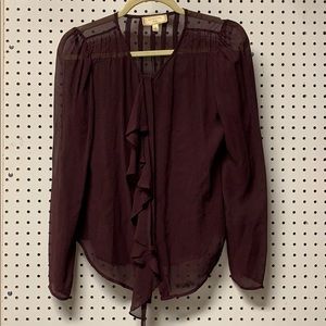 💜SHEER EGGPLANT BLOUSE💜